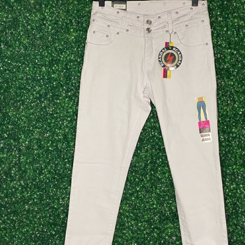 Scandal White Skinny Leg Jeans